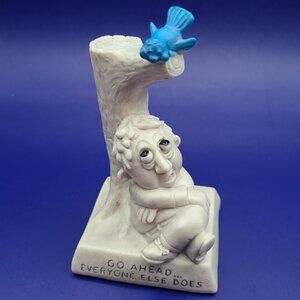 FINAL CLEARANCE Vintage Russ Berrie Go Ahead Everyone Else Does Sillisculpt